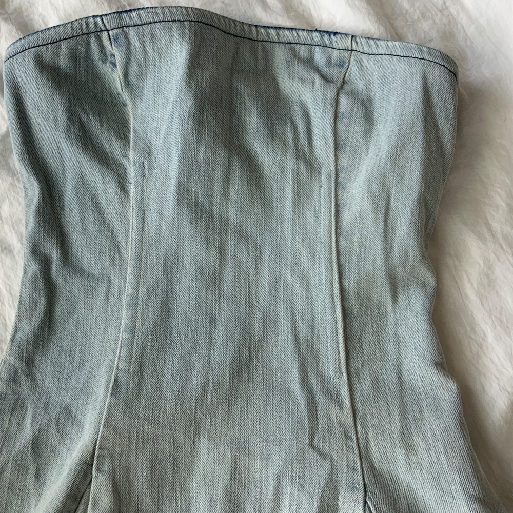 EB DENIM PLAYHOUSE DENIM MIDI DRESS XS NWT - Picture 9 of 13